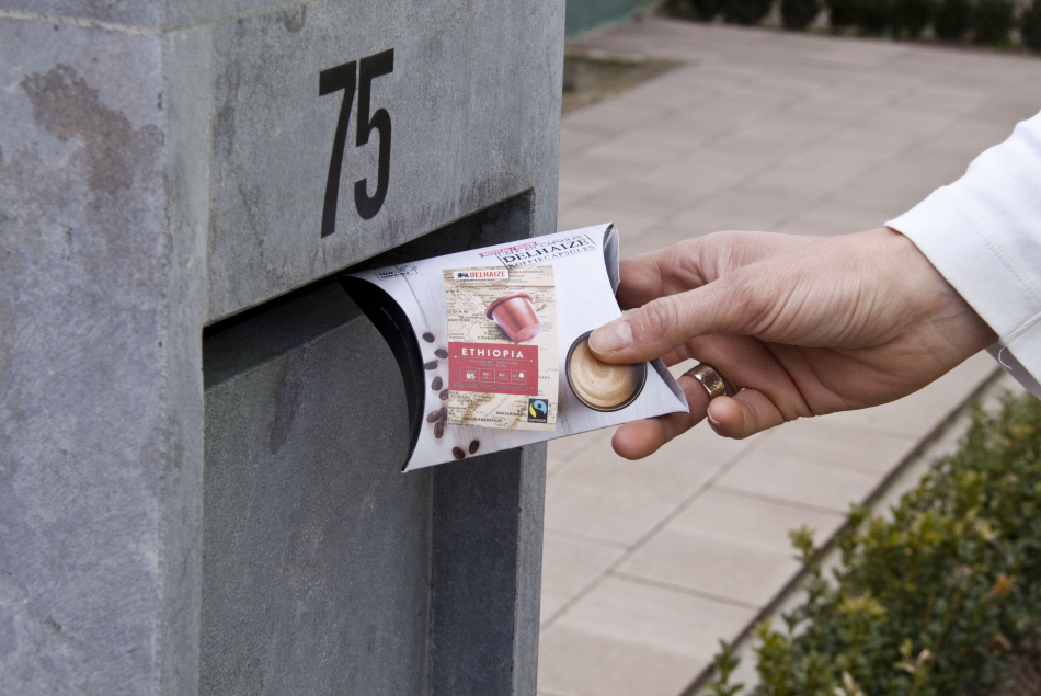 Delhaize sample koffie